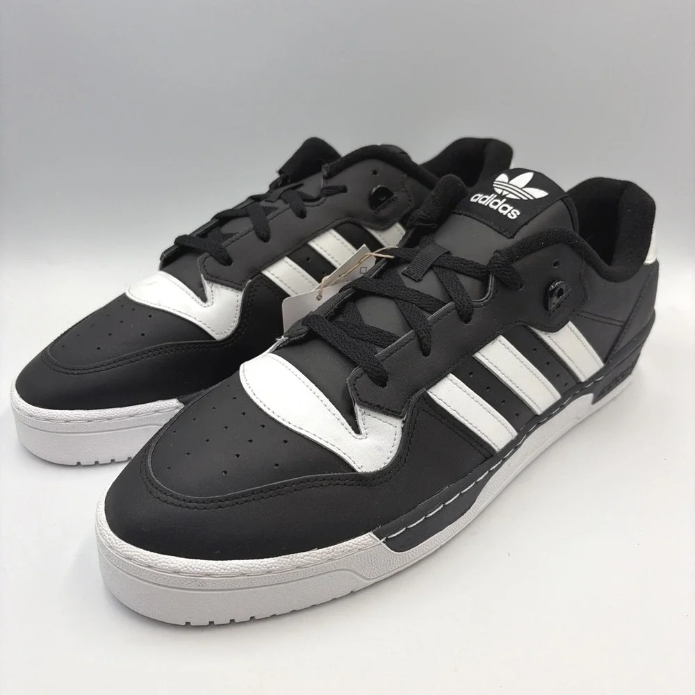 Adidas Rivalry Low Black White Mens Size 16 FZ6327 Casual Sneakers Shoes